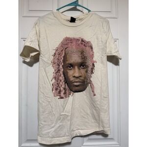 Hanes  Beefy Young Thug Graphic Tee Off White Vtg  Inspired Tee Size Small